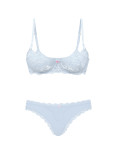 Комплект Білизни Victoria's Secret Dream Angels Wicked Unlined Lace Balconette Bra & Lace-Trim Thong Panty_1