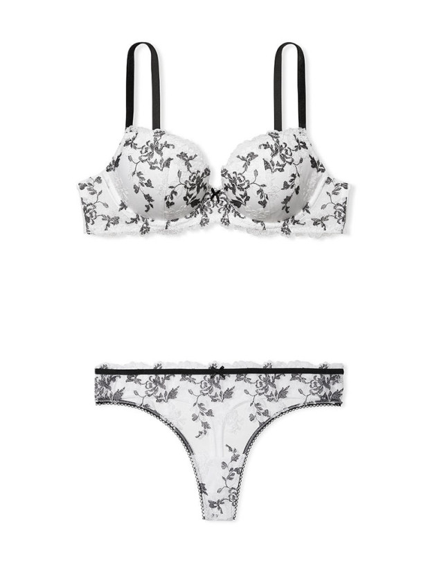 Комплект білизни Victoria's Secret Dream Angels Demi Embroidery Bra & Thong Panty_2