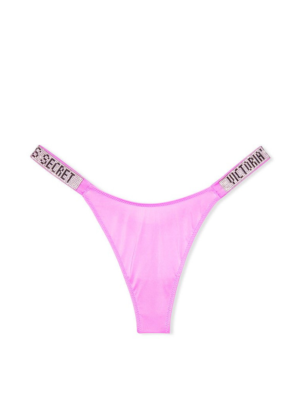 Трусики зі Стразами Victoria's Secret Very Sexy Bombshell Shine Strap Thong Panty_2