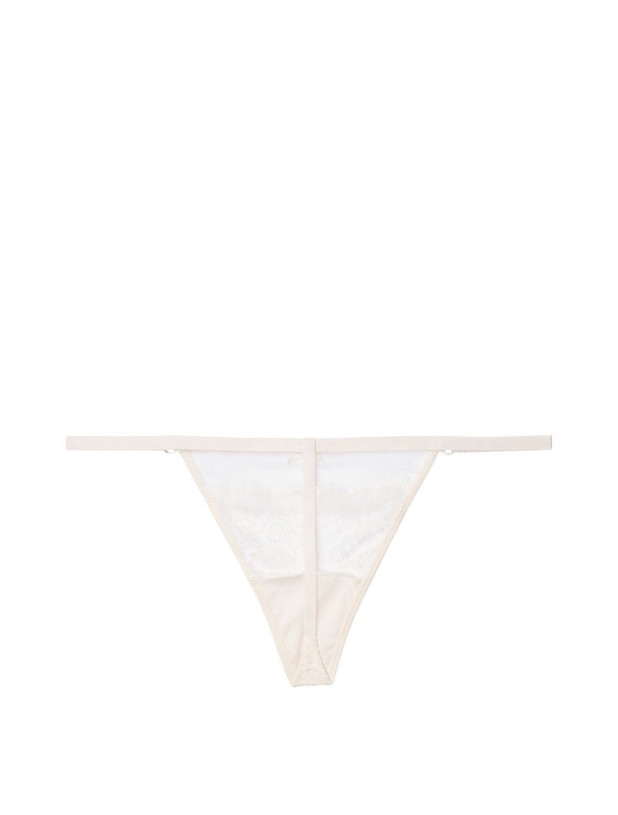 Комплект Білизни з Мереживом Victoria's Secret Dream Angels Lightly Lined Lace Demi Bra & Dream Angels Mesh and Lace V-String Panty_6