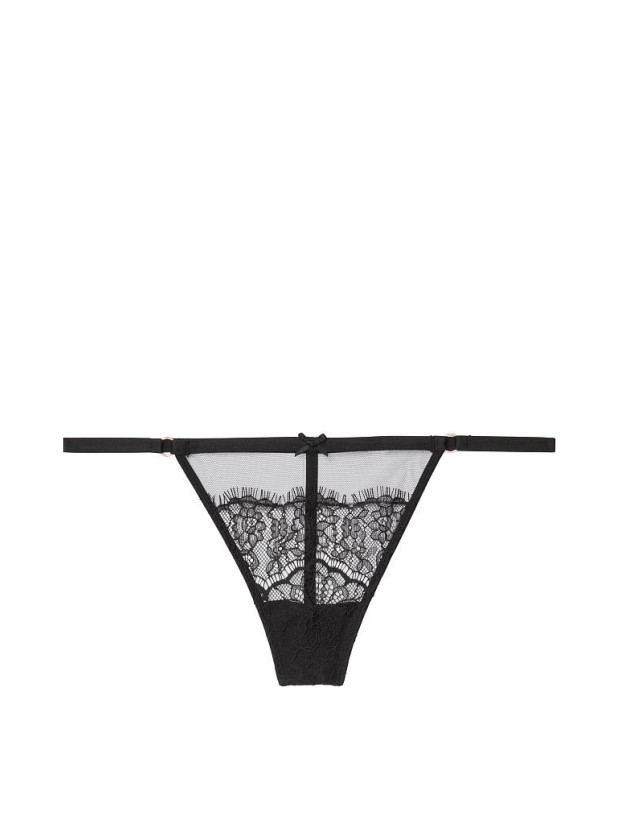 Трусики Стрінги Victoria's Secret Dream Angels Mesh and Lace V-String Panty_4