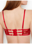 Комплект Білизни Victoria's Secret Very Sexy Strappy Embroidered Open Cup Balconette Bra & Band of Lovers Bikini Panty_6