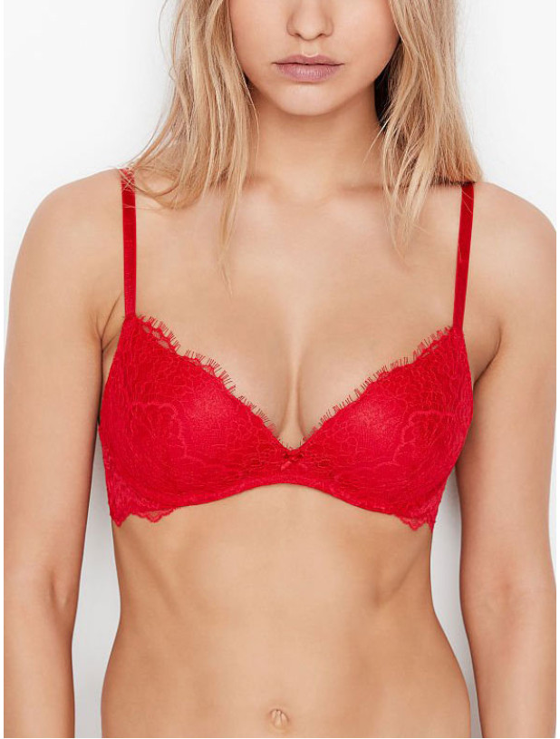 Комплект Білизни Victoria's Secret Dream Angels Lightly Lined Wireless Bra & Lace Hipster Thong Panty_6