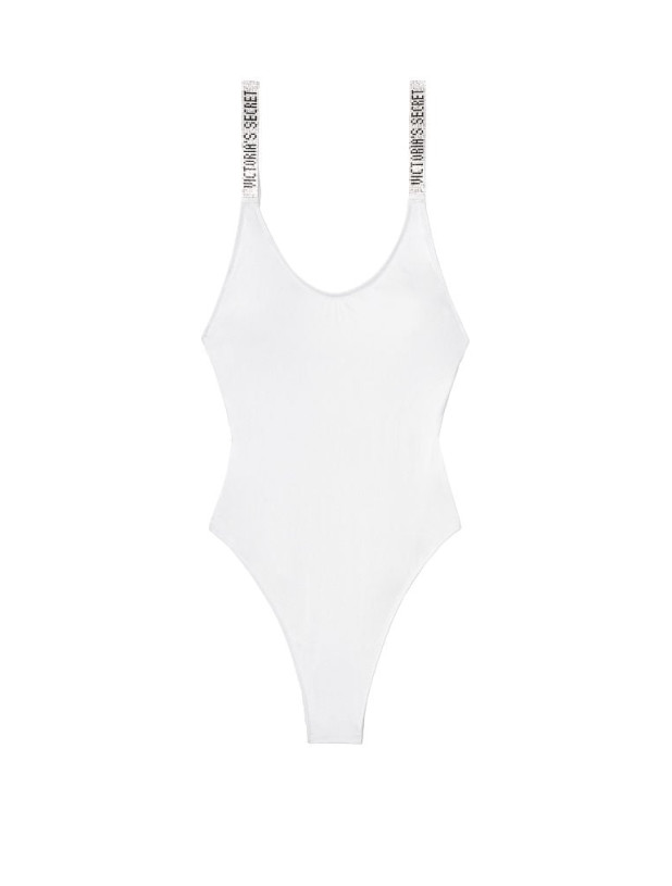Суцільний Купальник Монокіні зі Стразами Victoria's Secret Shine Strap Vardia One-piece_2
