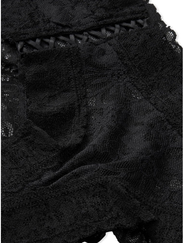 Комплект Білизни з Мереживом Victoria's Secret Sexy Tee Lightly-Lined Lacie Demi Bra & Lacie Lace-Up Cheeky Panty_4