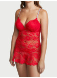 Пеньюар зі Стразами Victoria's Secret Bombshell Add-2-Cups Lace Shine Strap Babydoll_1