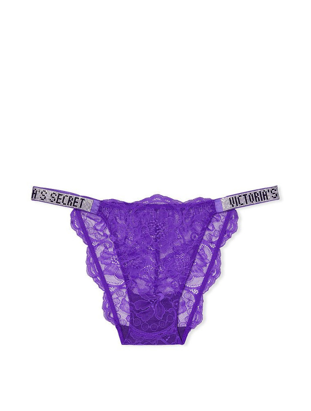 Комплект Білизни зі Стразами Victoria's Secret Very Sexy Bombshell Add-2-cups Shine Strap Lace Push-up Bra & Bikini Panty_3