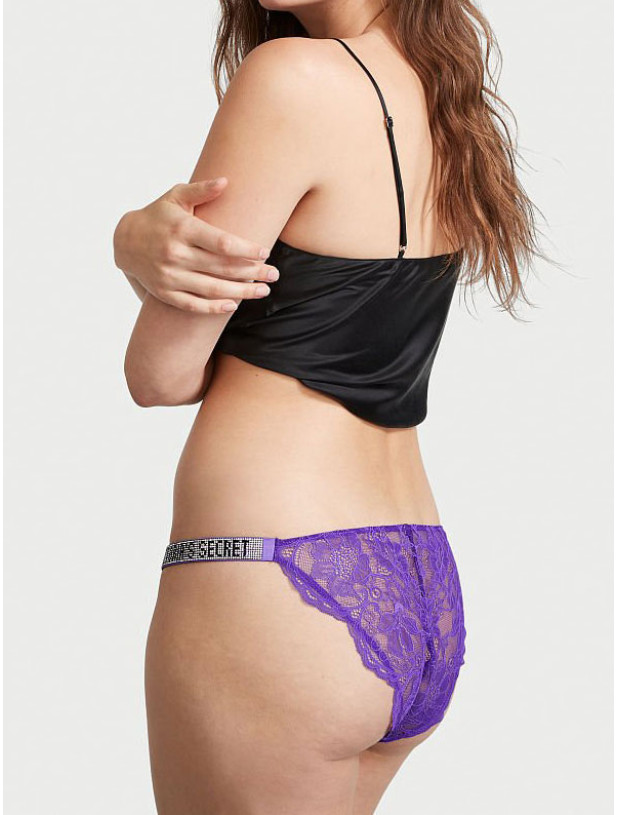 Комплект Білизни зі Стразами Victoria's Secret Very Sexy Bombshell Add-2-cups Shine Strap Lace Push-up Bra & Bikini Panty_7