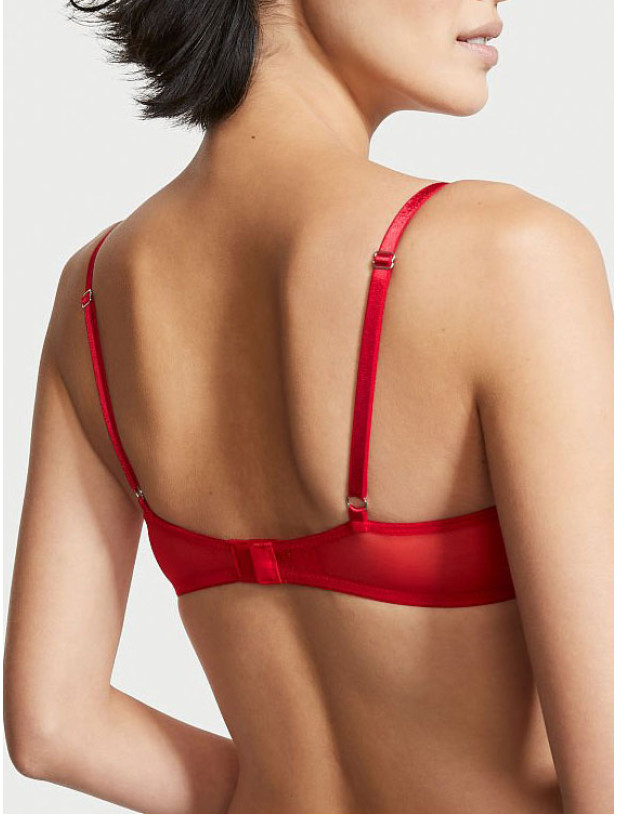 Комплект Білизни зі Стразами Victoria's Secret Dream Angels Wicked Unlined Bow Balconette Bra & Sheer Mesh Ribbon Cheekini Panty_6