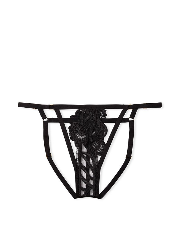 Комплект Білизни Victoria's Secret Very Sexy Strappy Embroidered Open Cup Balconette Bra & Band of Lovers Bikini Panty_4