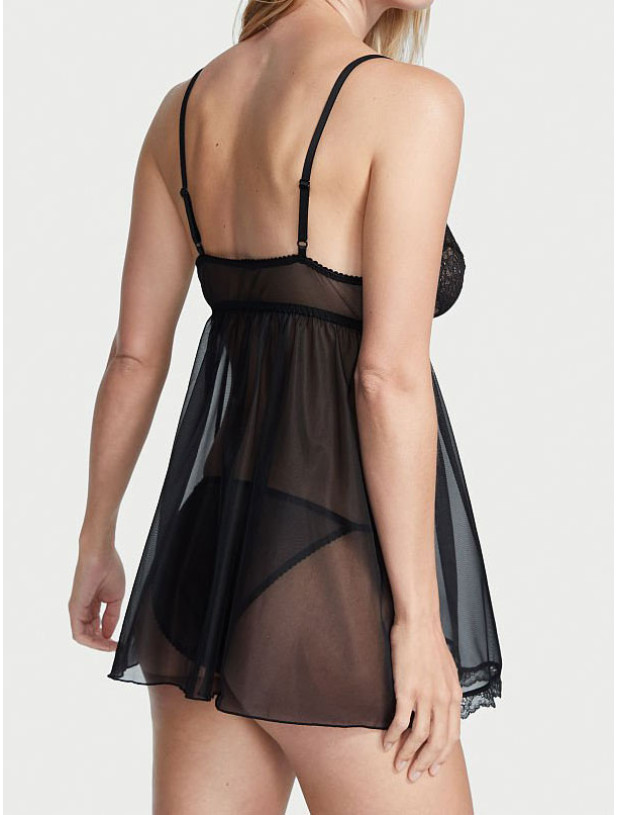 Пеньюар Victoria's Secret Very Sexy La Fleur Sheer Mesh & Lace Babydoll_2
