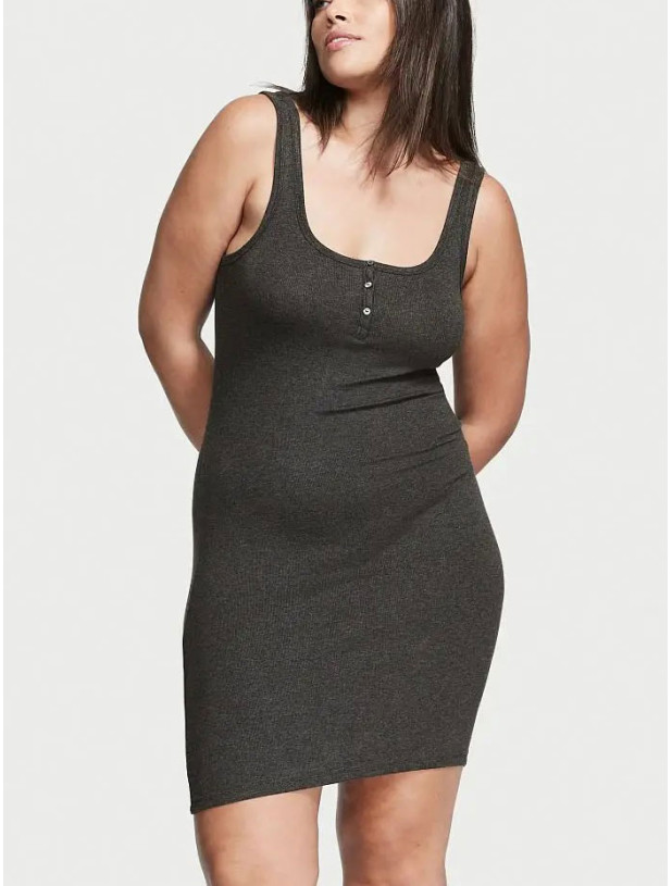 Нічна Сорочка-Сукня Victoria's Secret Ribbed Modal Tank Sleepshirt_2
