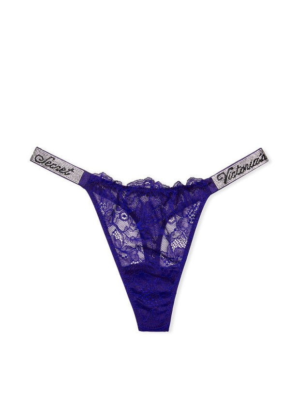 Комплект Білизни зі Стразами Victoria's Secret Very Sexy Shine Strap Push-Up Bra & Thong Panty_3