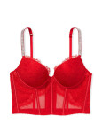Комплект Білизни зі Стразами Victoria's Secret Very Sexy Shine Strap Push-Up Corset Top & Lace Cutout Thong Panty_3