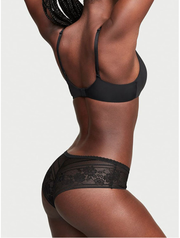 Комплект Білизни Пуш-ап Victoria's Secret Sexy Tee Lace Push-Up Bra & Lacie Floral Stripe Cheeky Panty_9