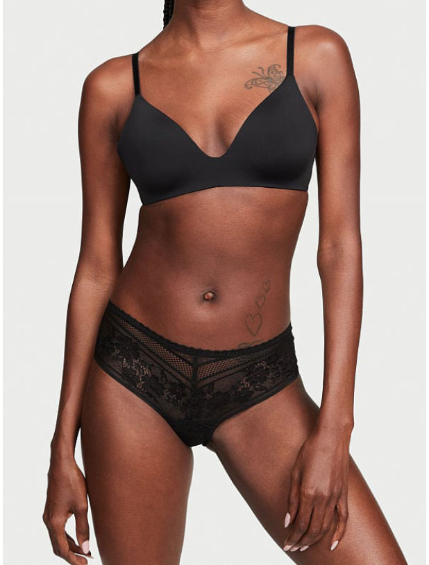 Комплект Білизни Пуш-ап Victoria's Secret Sexy Tee Lace Push-Up Bra & Lacie Floral Stripe Cheeky Panty_8