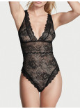 Боді Мереживне Victoria's Secret The Lacie Plunge Bodysuit_7