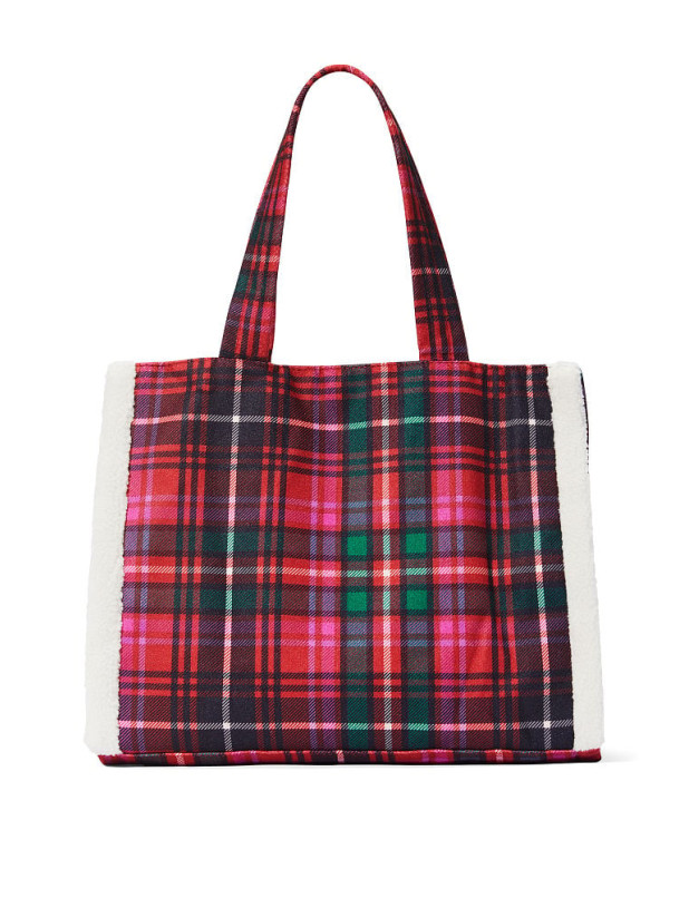Сумка Victoria's Secret Plaid Tote_3