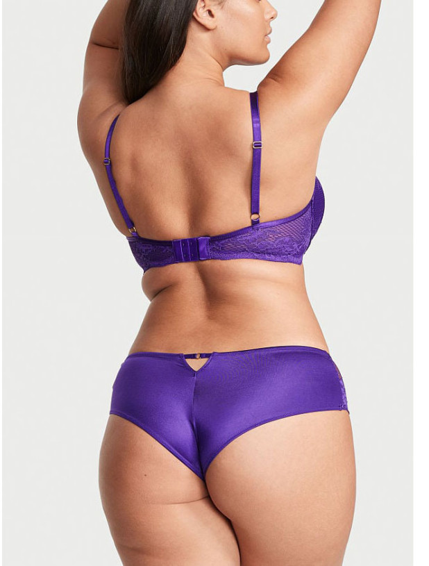 Комплект Білизни з Мереживом Victoria's Secret Very Sexy Push-Up Bra & Fishnet Floral Cheeky Panty_4