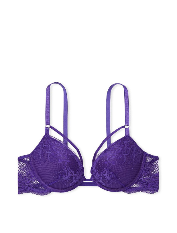 Комплект Білизни з Мереживом Victoria's Secret Very Sexy Push-Up Bra & Fishnet Floral Cheeky Panty_5