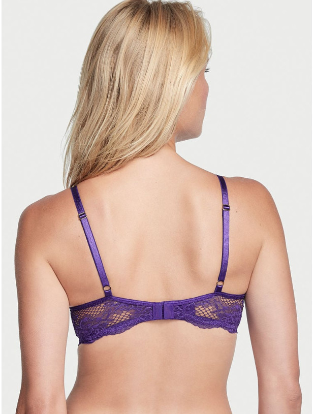 Комплект Білизни з Мереживом Victoria's Secret Very Sexy Push-Up Bra & Fishnet Floral Cheeky Panty_8