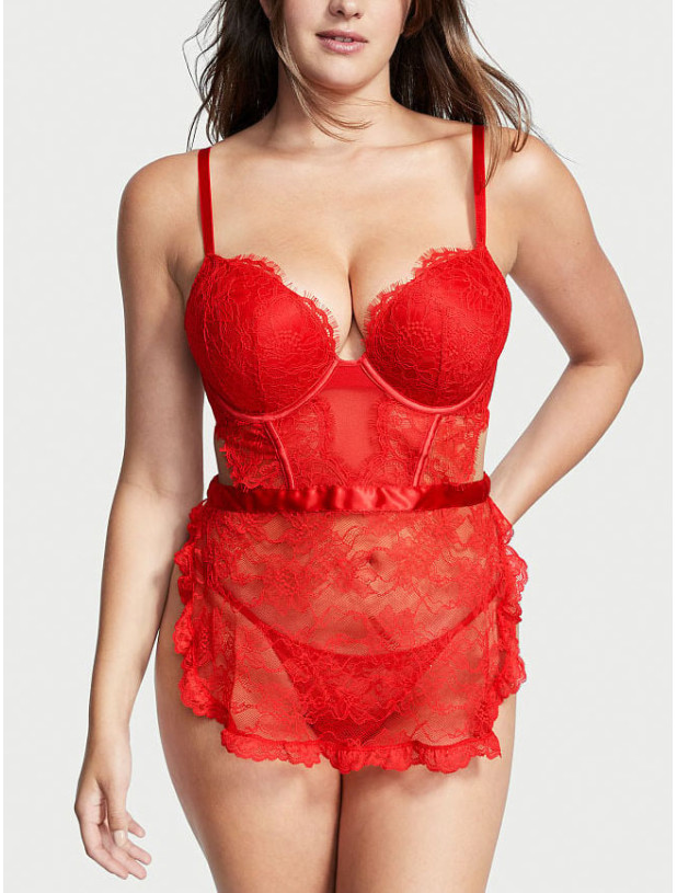 Пеньюар Victoria's Secret Very Sexy Bombshell Apron Teddy_2