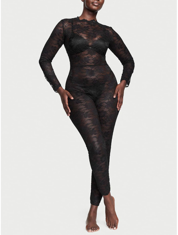 Прозорий Мереживний Боді-комбінезон Victoria's Secret Very Sexy Sheer Lace Catsuit_5