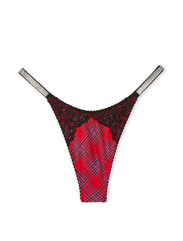 Комплект Білизни зі Стразами Victoria's Secret Bombshell Add-2-Cups Push-Up Corset Top & Shine Strap Lace Thong Panty_5