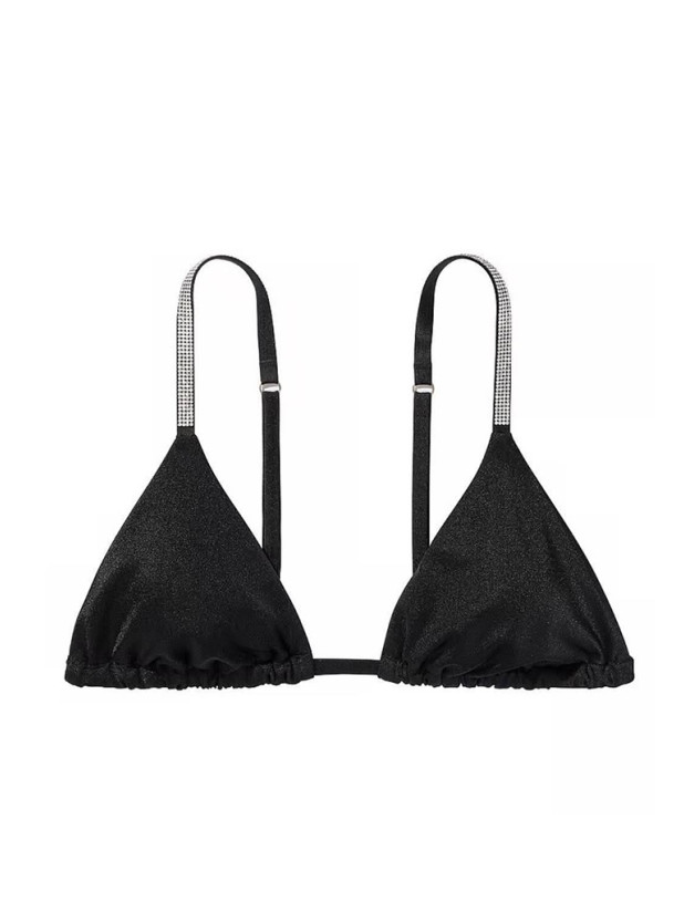 Купальник со Стразами Victoria's Secret Shine Strap Triangle Bikini Top & Double Shine Strap Brazilian Bikini Bottom_2