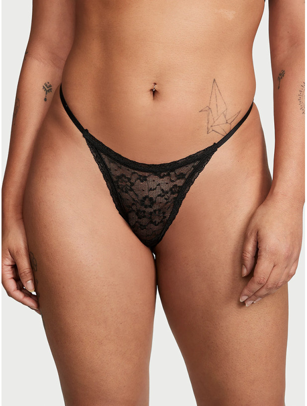 Комплект Білизни Victoria's Secret Sexy Tee Lacie Lightly Lined Demi Bra & Lace String Thong Panty_5