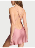 Нічна Сорочка Victoria's Secret Satin Open-Back Slip Dress_2