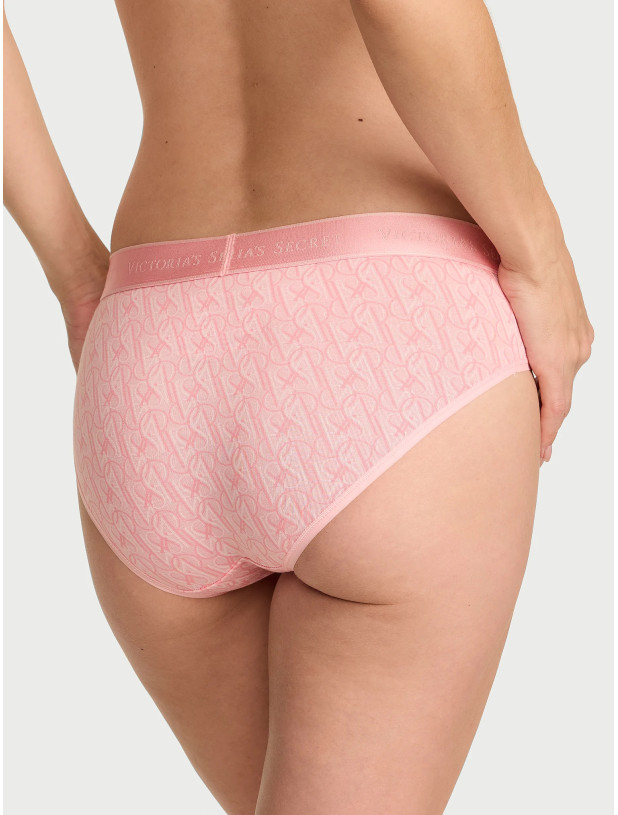 Хлопковые Трусики Хипхаггер Victoria's Secret Logo Cotton Hiphugger Panty_2