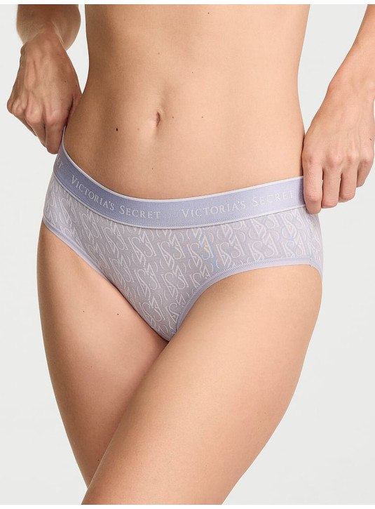 Бавовняні Трусики Хіпхагер Victoria's Secret Logo Cotton Hiphugger Panty
