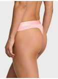 Хлопковые Трусики Стринги Victoria's Secret Logo Cotton Thong Panty_2