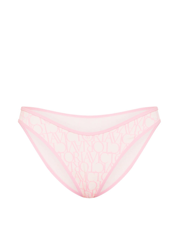 Купальник Бикини Треугольник Victoria's Secret Logo Tie-Front Triangle Bikini Top & Brazilian Bikini Bottom_5