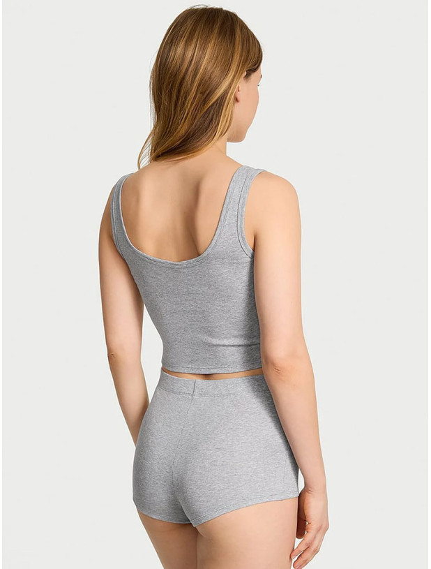 Пижама Victoria's Secret 100% Cotton Tank Short Pajama Set_2