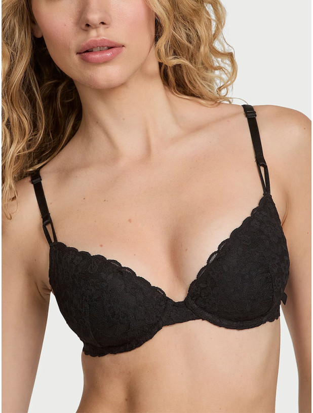 Комплект Білизни Victoria's Secret Sexy Tee Lacie Lightly Lined Demi Bra & Lace String Thong Panty_2