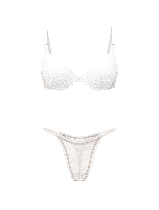 Комплект Білизни Victoria's Secret Sexy Tee Sophia Lace Push-Up Bra & Lace Thong Panty_3
