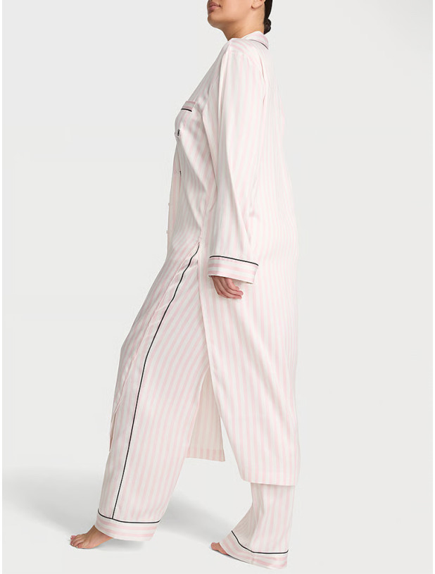 Піжама Сатинова Victoria's Secret Glazed Satin Flyaway Tunic Pajama Set_3