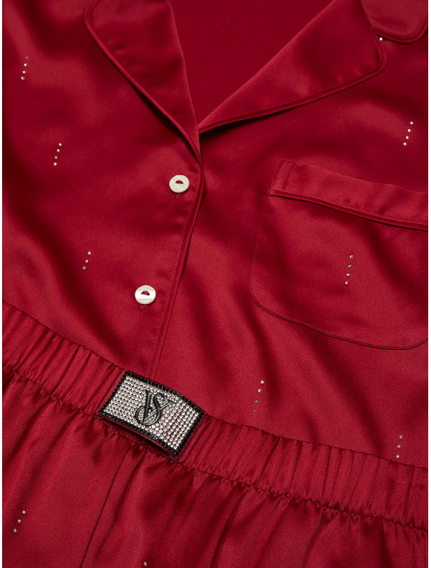 Піжама Victoria's Secret Signature Satin Shine Long Pajama Set_4