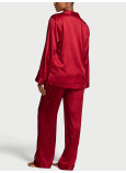 Піжама Victoria's Secret Signature Satin Shine Long Pajama Set_2