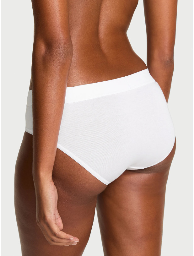Хлопковые Трусики Хипхаггер Victoria's Secret Logo Cotton Shine Patch Hiphugger Panty_2