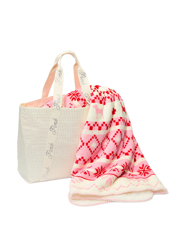 Флісовий Плед Ковдра Victoria's Secret Cozy-Fleece Blanket_3