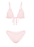 Купальник Бикини Треугольник Victoria's Secret Logo Tie-Front Triangle Bikini Top & Brazilian Bikini Bottom_3