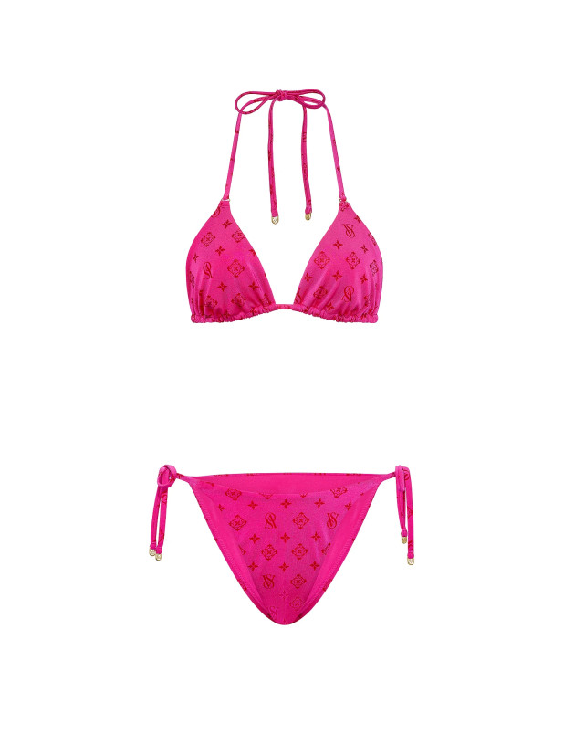 Купальник Бикини Треугольник Victoria's Secret The BagKINI Triangle Bikini Top & Cheeky String Bikini Bottom_3