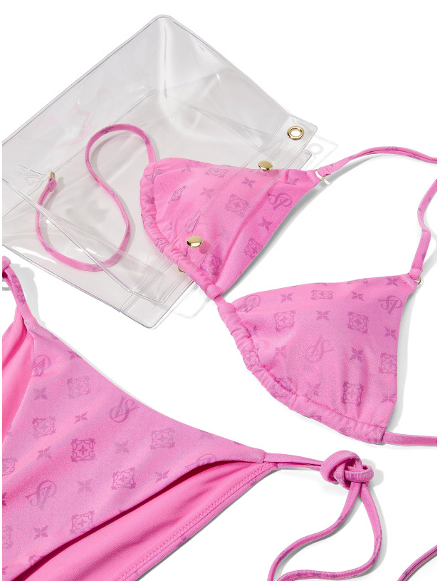 Купальник Бикини Треугольник Victoria's Secret The BagKINI Triangle Bikini Top & Cheeky String Bikini Bottom_4