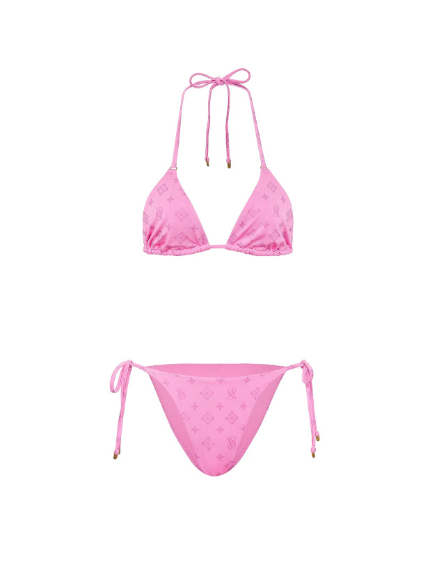Купальник Бикини Треугольник Victoria's Secret The BagKINI Triangle Bikini Top & Cheeky String Bikini Bottom_3