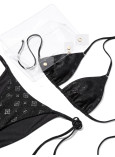 Купальник Бикини Треугольник Victoria's Secret The BagKINI Triangle Bikini Top & & Cheeky String Bikini Bottom_5