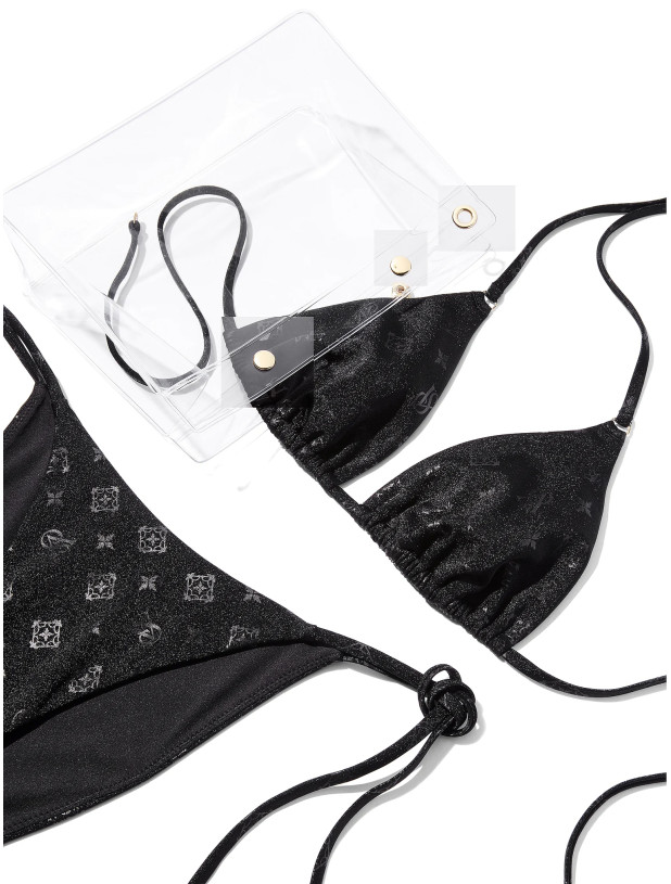 Купальник Бикини Треугольник Victoria's Secret The BagKINI Triangle Bikini Top & & Cheeky String Bikini Bottom_5