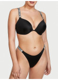 Купальник Пуш-ап со Стразами Victoria's Secret Shine Strap Bombshell Add-2-Cups Push-Up Bikini Top & Thong Bikini Bottom_4
